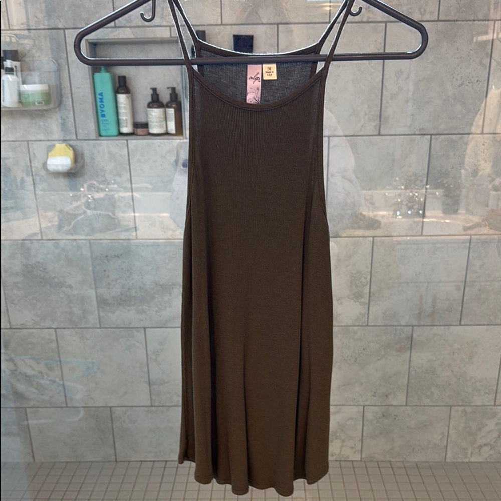 Free People Brown Sleeveless Dress